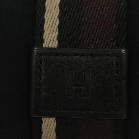 HERMES Toroca Horizontal PM Hand Bag Canvas Black Auth - Picture 10 of 16